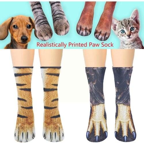 Animal Print Socks 3D Printed Leopard Tiger Horse Pattern Fashion Female Cotton High Kawaii Men Socks Short Ankle Socks Soc B7D2