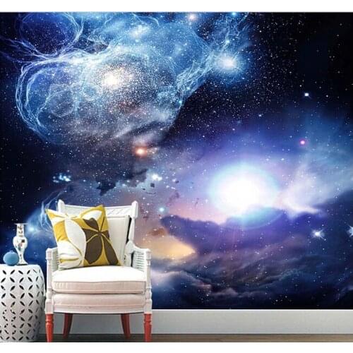 Custom Wallpapers universe, star of the living room wall KTV bar dining room ceiling wall waterproof fabric de parede Papel