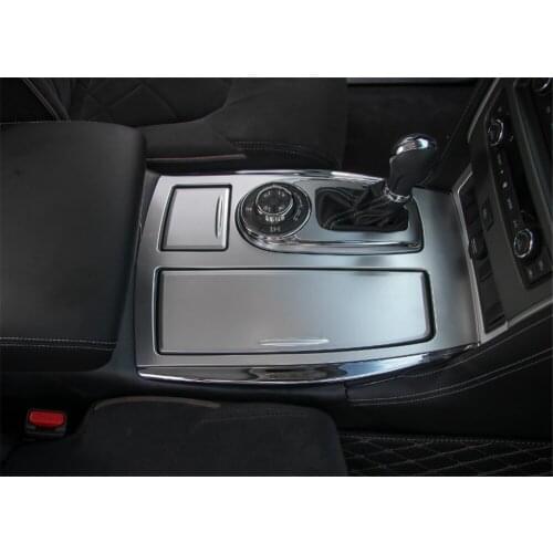 Gear Panel Water Cup Frame Cover Trim for Nissan Patrol 2017+ Stylish Car Accessories Car Sticker Interior Decoration Protector