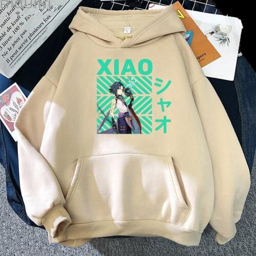 Hot Game Genshin Impact Print Hoodie Women/Men Loose Xiao Cool Kpop Fashion Sweatshirts Pullover Unisex Harajuku AnimeTracksuit