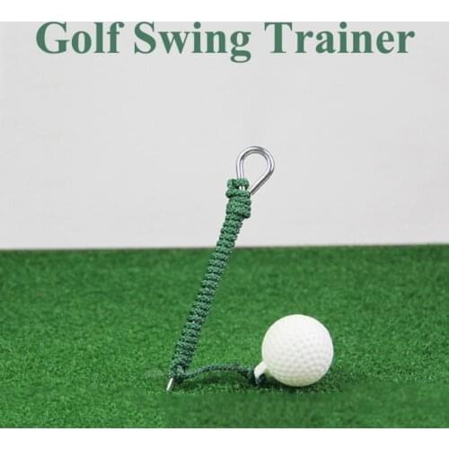 Latest Golf Swing Aid Practice Trainer Rope Golf Ball Hit Putting Portable Easy Operation Outdoor Indoor Putting Training Ball