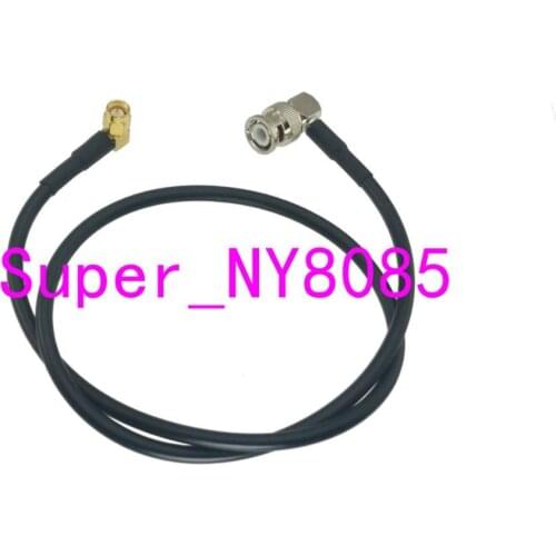 RG58 SMA Male Plug Right angle to BNC Male Plug Right angle RF Jumper pigtail Cable 10FT~20M