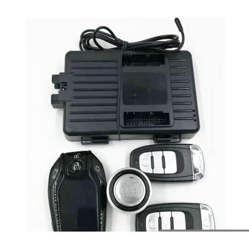 PLUSOBD Engine Start Stop Passive Keyless Entry System Pke Lock Keyless Access And Start Car Alarm For Audi A6 A4 Q5