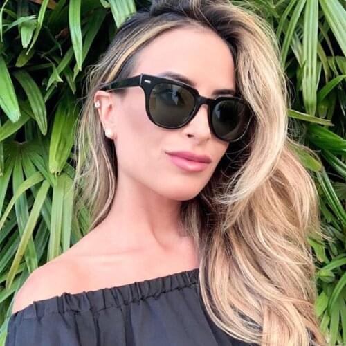 Brand black Fashion Sunglasses Women high quality Vintage Woman Square Sun Glasses Female Retro Flat Top Shades glasses Eyewear