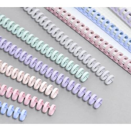 HX6A 10 Pcs 30 Holes Circles Ring Loose-leaf Paper Book Scrapbook Album Binder Spiral