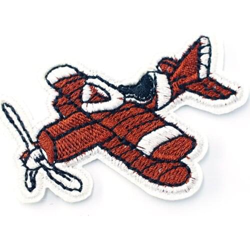 Ancient Plane (Size:6.5x4.7cm) DIY Cloth Badge Mend Decorate Patch Jeans Jackets Bag Clothes Apparel Sewing Decoration Applique