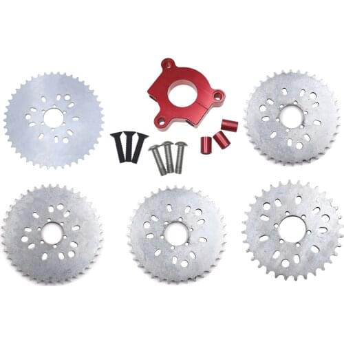 Pouvoir 32T 36T 38T 40T 44T Sprocket RED CNC Adaptor For 415 Chain Motorized Bike High Quality