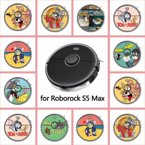 Provide Customized Custom Vinyl Animation Sticker for Roborock S5 MAX Robot Robotic Vacuum Cleaner Skin Spare Parts Accessories