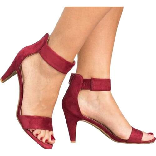 New Women Sandals ladies Mid Low Heels Shoes Fashion Ankle Strap Open Toe Summer Party Shoes 2021 Sandalias De Las Mujeres New