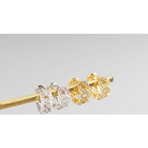 925 Sterling Silver Chunky Hoop Earrings for Women Men CZ Earring Circle Round Jewelry Gifts