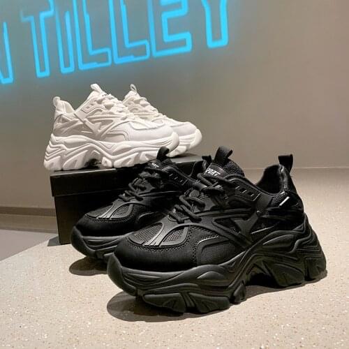 2021Platform Sneakers Women Fashion Thick Sole Zapatillas Mujer Sports Ladies Trainers Vulcanized Shoes Women Chunky Sneakers