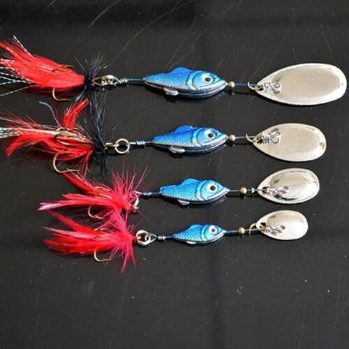 1PCS 6/11/16/22g Rotating Metal VIB vibration Bait Spinner Spoon Fishing Lures Blue Jigs Trout Fishing Hard Baits Tackle Pesca