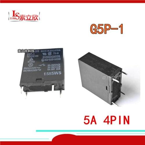 10PCS/LOT 100%Original New Relay G5P-1A G5P-1 HF36F G5P-1A-H universal 5A 4PIN 5VDC 12VDC 24VDC G5PA-1-12VDC G5P 1