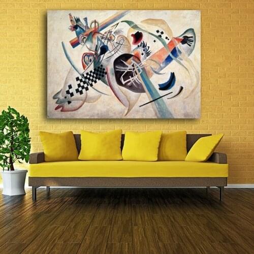100%handmade abstract Oil Painting Kandinsky from Russia to Pisa Special Wall painting Pop Wall Art home decor Picture No Frame