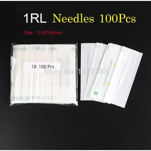 100Pcs 1R needles For Permanent Makeup Good Quality Traditional Tattoo Needles