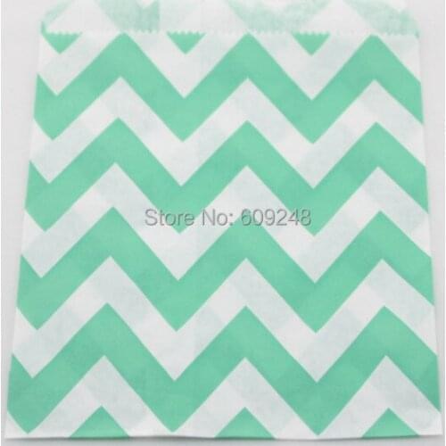 100pcs Mixed Colors Aqua Zig Zag Paper Candy Bags Bulk,Children Kids Colored Buffet Treat Party Favor Gift Bags,Birthday Wedding