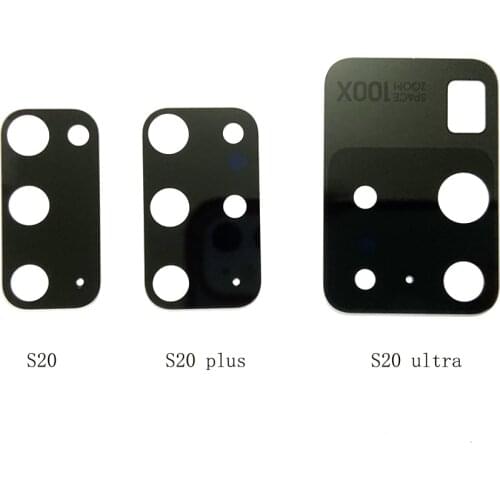 20PCS Rear Back Camera Glass Lens For Samsung Galaxy S20 Plus Ultra S10 lite Big Camera Lens Glass With Sticker
