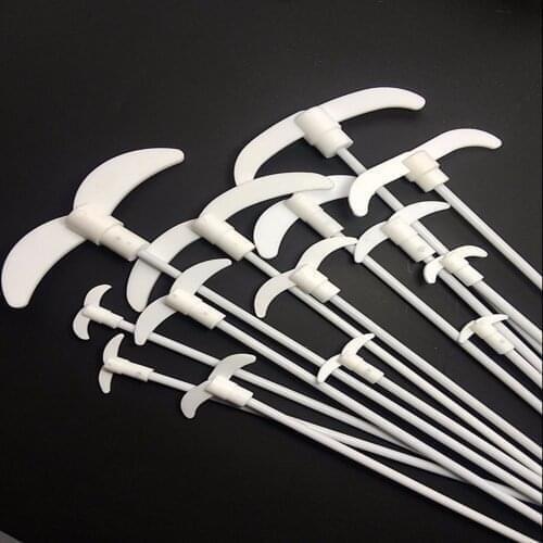 Cheap 250mm 300mm 400mm 500mm PTFE Stir Paddle Oar Dia 40mm 55mm 65mm 85mm 100mm 118mm Stirrer Stirring Blade Rod Dia 7mm