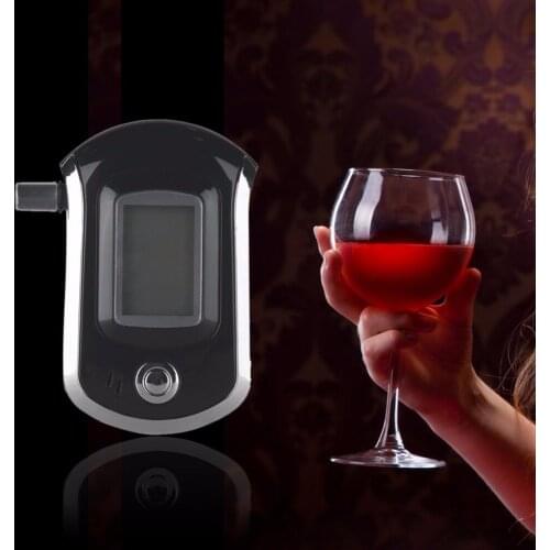 Kebidumei Alcohol tester breathalyzer Digital LCD Screen Breath Alcohol Tester Blow Test Car-detector For Drivers