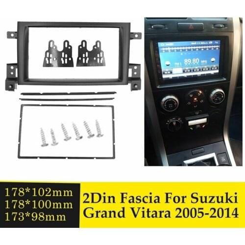 AU05 -for Suzuki Grand Vitara 2005-2014 Double Din Car DVD Stereo Radio Fascia Dash Panel Frame Trim 2 Din Kit