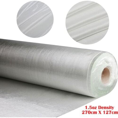 White Fiberglass Cloth Woven Roving Cloth Glass Fiber Mesh Plain Weave Reinforcement Fabric Tool DIY Material Supplies Fireproof