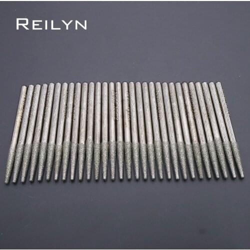 Free shipping 30pcs Grit size #150 diamond abrasive bits grinding needle manicure knife naild beautifying metal diamond grinding