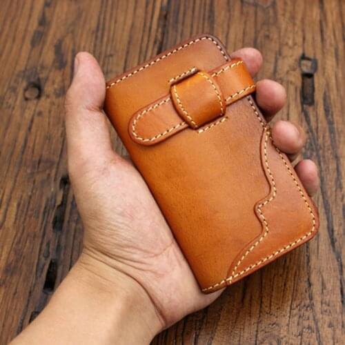 Car Key Wallet Keys Holder Genuine Leather Key Holders Card Pack Delicate Cowhide Key Pack Multi-function Wholesale Cheap