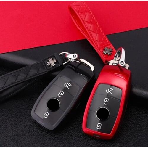 PC+TPU For Mercedes Benz A C E Class W213 E200 E260 E300 E320 W205 W177 E43 E400 W205 W222 A205 A217 Leather Car Key Cove