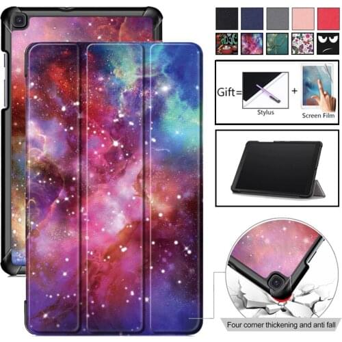 Flip Case for Samsung Galaxy Tab A 8.0 2019 T290 T295 Case for Tab A 8.0 2019 SM-T295 SM-T290 T297 Magnetic Cover Fundas + Film