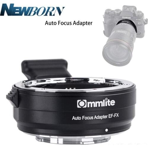 Commlite CM-EF-FX Electronic AF Lens Mount Adapter from Canon EF/EF-S Lens for Fujifilm FX-Mount Camera X-T20 X-T3 X-T2 X-Pro2