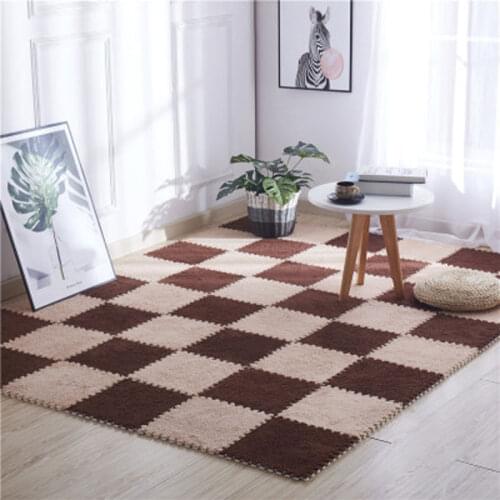 10 Pcs Baby Play Mat Puzzle Soft Plush Kids Rug Play Mat for Children Interlocking Exercise Eva Foam Crawling Developing Mat Toy