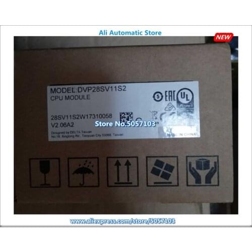 DVP28SV11S2 28-Point Host 16DI 12DO PNP 24VDC 0.5A 4-Channel 200K Input New