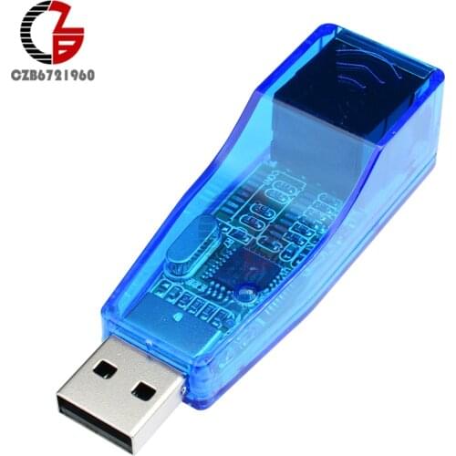 USB Ethernet Adapter USB 2.0 to RJ45 Ethernet Network Card LAN Adapter USB Ethernet Connector RD9700 for Windows 7/8/10/XP