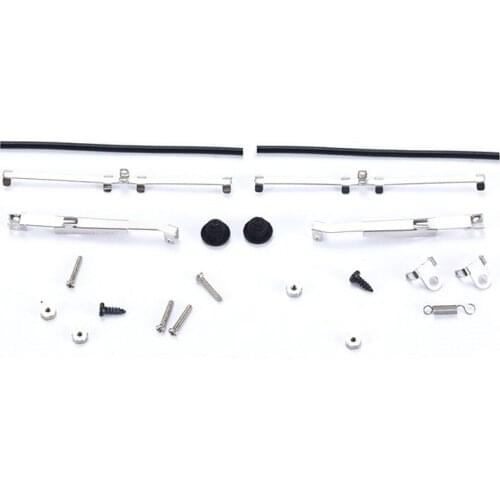FBIL-for WPL D12 1/10 RC Truck Car Upgrade Parts Simulation Stainless Steel Windshield Wiper Decoration Accessories