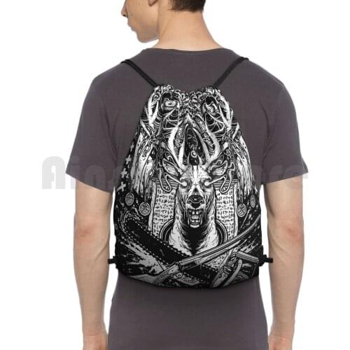 Evil Dead-Groovy T Shirt-Ash Backpack Drawstring Bags Gym Bag Waterproof Evil Dead Evil Dead Ash Vs Evil Dead Army Of