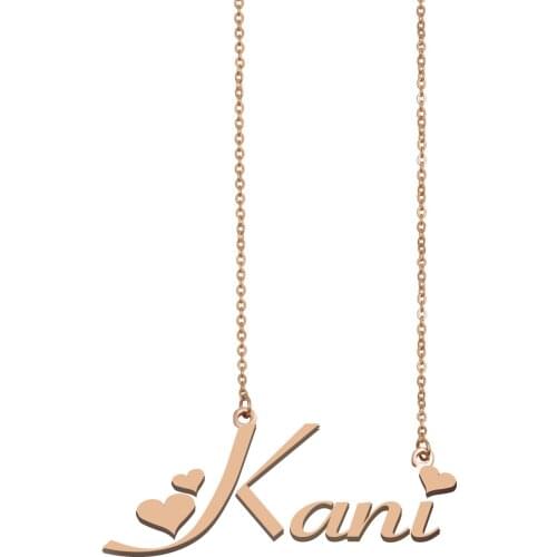 Kani Name Necklace , Custom Name Necklace for Women Girls Best Friends Birthday Wedding Christmas Mother Days Gift