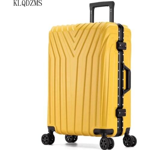 KLQDZMS 20’’22’’24’’26’’29 Inch Hot Sell 3D Twill Colorful Spinner Rolling Luggage ABS Fashionable Trolley Luggage