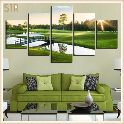 Beautiful Scenery HD Printed 5 Piece Canvas Art Scenery Painting Wall Pictures for Living Room Home Decor Anime Poster Wall Art