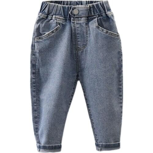 New Baby Jeans 2-7T Boys Clothes Enfant Jean Girls Jeans Spring Autumn Stretchy Denim trousers Toddler Clothing Babe Pants