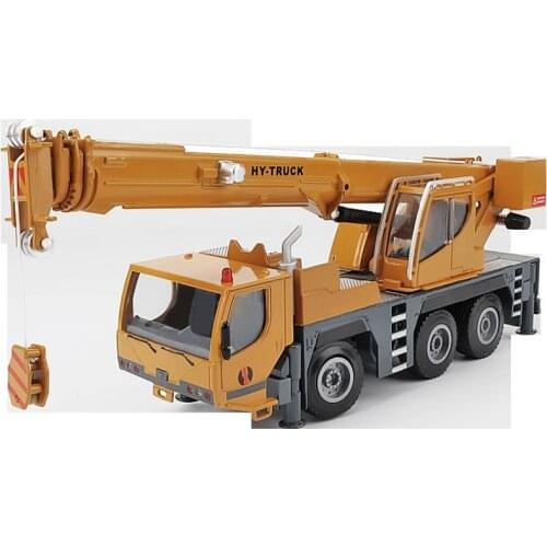 Wholesale alloy engineering vehicle model,1:50 wheeled crane alloy car model,engineering crane toy,free shipping