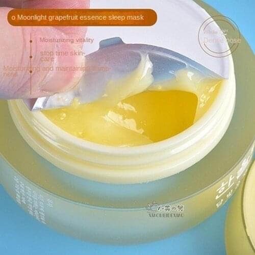 Korean original Grapefruit sleeping mask vitamin C skin rejuvenation travel kit 25ml serum +8ml cream face skin set
