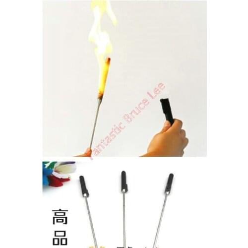 Flaming Torch to Cane (Auto-Ignition and Oil Anti-Volatilization) --Magic Trick, Fun Magic, Party Magic,Fire Magic