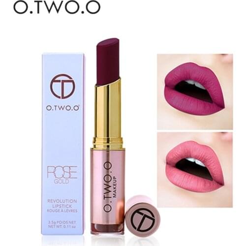 O.TWO.O Brand Makeup Lipstick 20 Colors Long Lasting Matte Lip Stick Easy to Wear Moisturizer Lips Make Up Cosmetics #246879