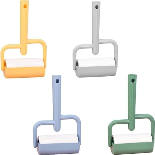Portable Lint Roller Dog Hair Remover Creative Cactus Shape Non-slip Handle High Practicality Easily Stick Away Durable