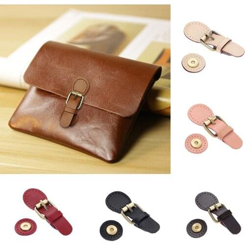 PU Leather Bag Buckles For DIY Handmade Handbag Wallet Purse Magnetic Snap Buckles Fasteners Hangbag Lock Bag Accessories