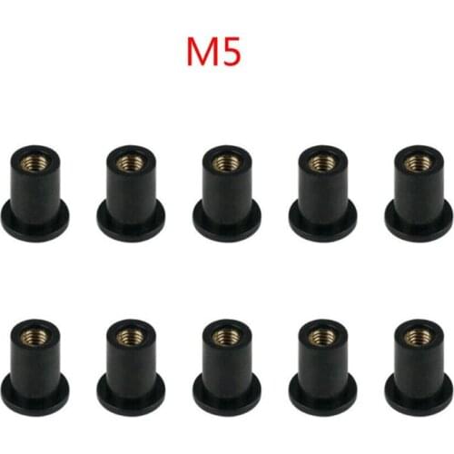 M4/M5/M6 Rubber Well Nuts Blind Fastener Windscreen Windshield Fairing Cowl