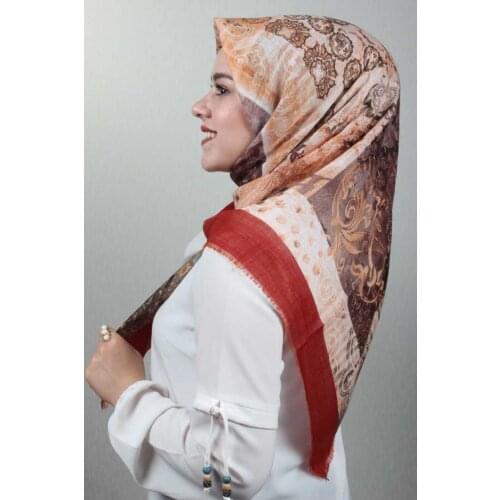 JAWEL PATTERNED LINEN FLAMLI SCARF-DESEN-37-RENK-01