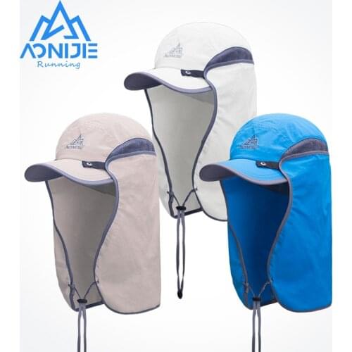 AONIJIE E4089 Unisex Fishing Hat Sun Visor Cap Hat Outdoor UPF 50 Sun Protection with Removable Ear Neck Flap Cover for Hiking