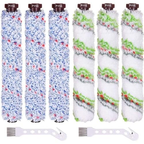 8Pcs Replacement Multi Surface Pet Brush Roll Kit for Bissell Crosswave 1785 2306 Series Wet Dry Vacuum Cleaner Part