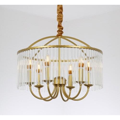 Modern LED Pendant Lights Chain Hang Lamp For Kitchen Dining Table Bedroom Vintage Gold Pendant Minimalist luminaria industrial